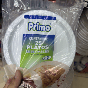 Plato para pastel plástico (25pz)